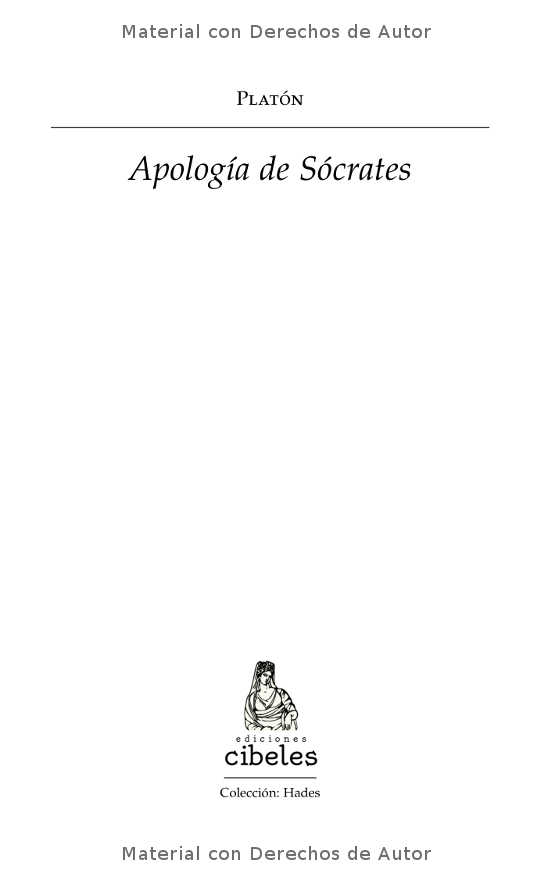 Interior del libro: Apología de Sócrates de Platón 01