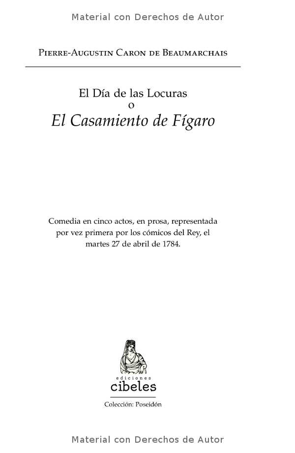Interior del libro: El Casamiento de Fígaro de Beaumarchais 02