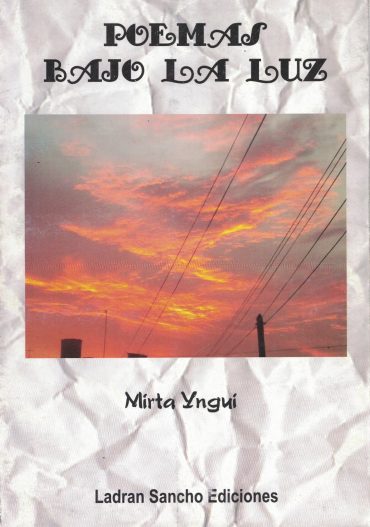 Tapa del Libro: Poemas Bajo la Luz de Mirta Yngui